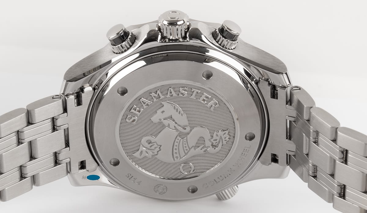 Caseback of Seamaster Diver 300M Chronograph