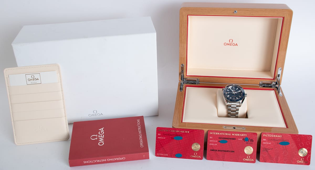 Box / Paper shot of Seamaster Planet Ocean 600m Master Co-Axial 43.5MM