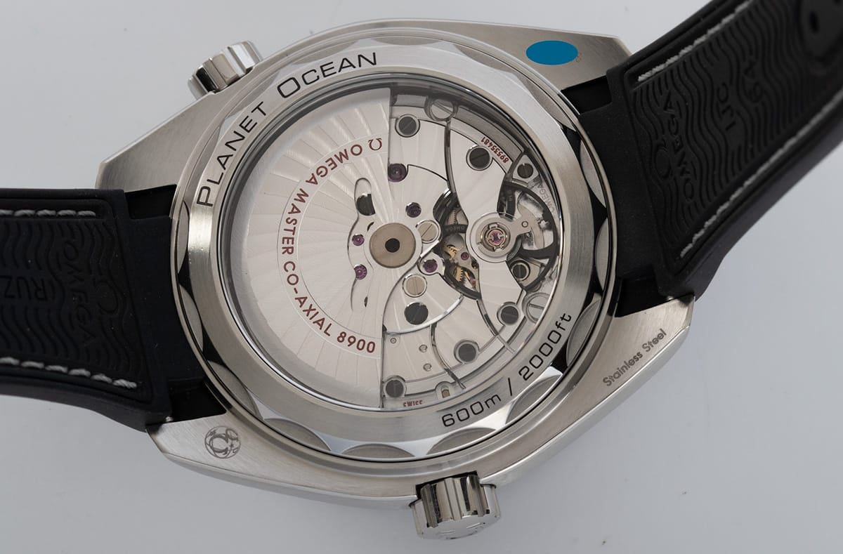 Caseback of Seamaster Planet Ocean Master Chronometer