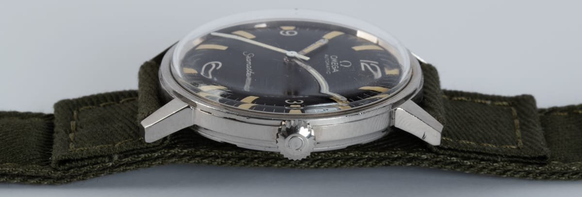 Crown Side Shot of Seamaster Military Vintage