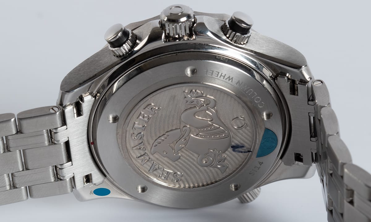Caseback of Seamaster Diver Regatta 300M Chronograph
