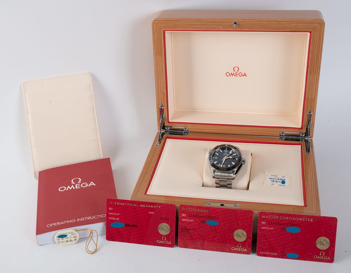 Box / Paper shot of Seamaster Planet Ocean 600m Master Co-Axial 43.5MM