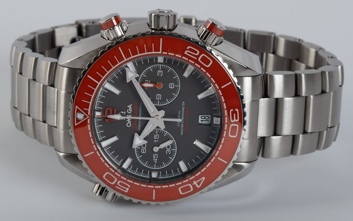 Front View of Planet Ocean 600M Chronograph