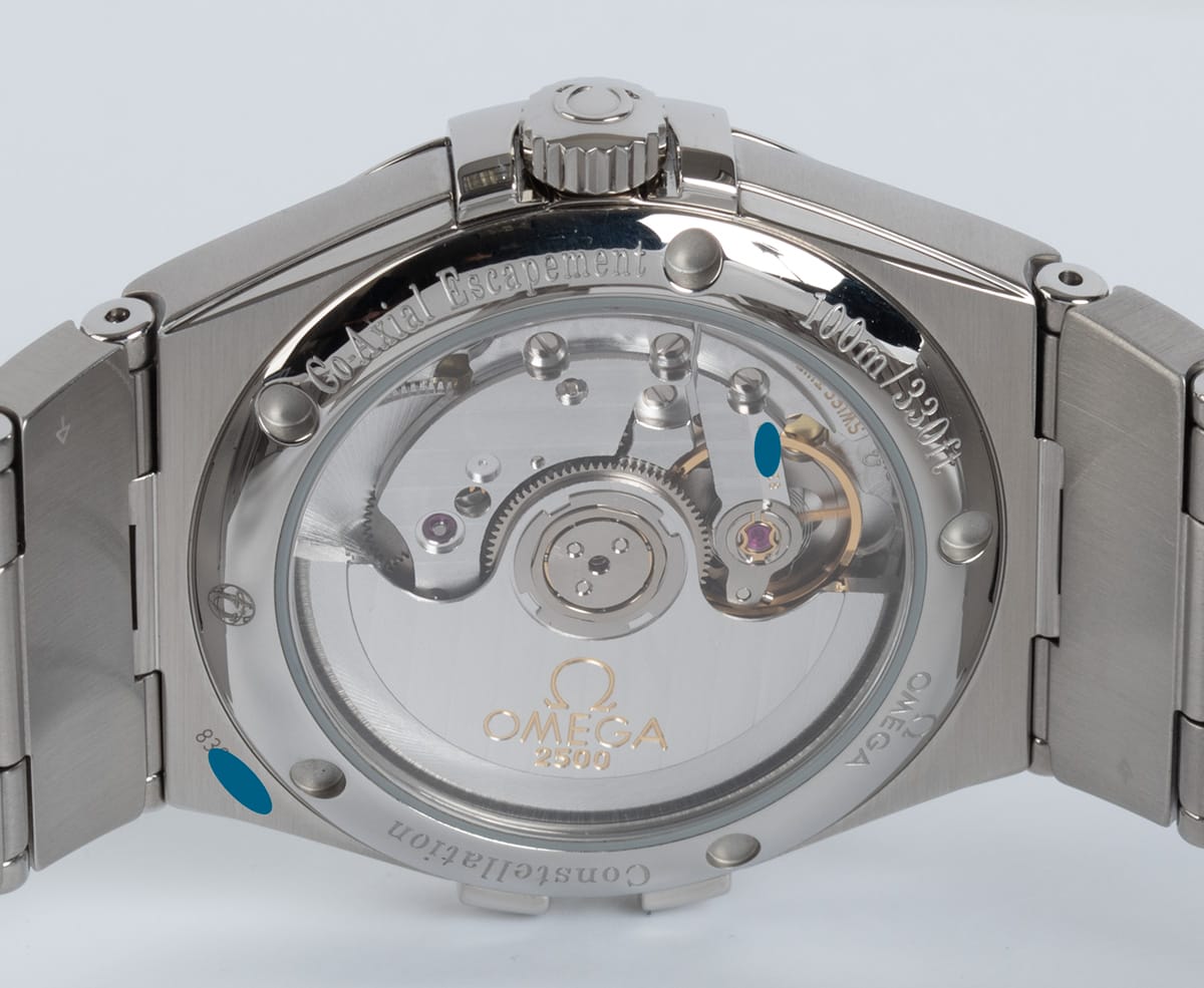 Caseback of Constellation Co-Axial 35MM