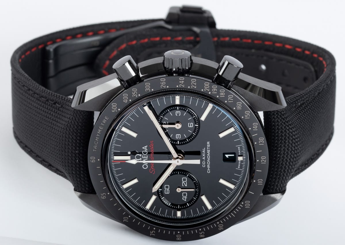 Front View of Speedmaster Moonwatch  Chronograph 'Dark Side of the Moon'