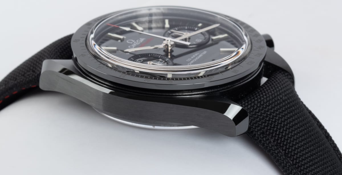 9' Side Shot of Speedmaster Moonwatch  Chronograph 'Dark Side of the Moon'
