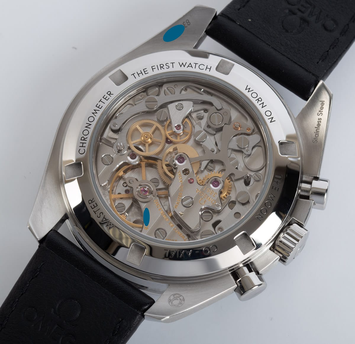 Caseback of Speedmaster Moonwatch Professional Master Chronometer