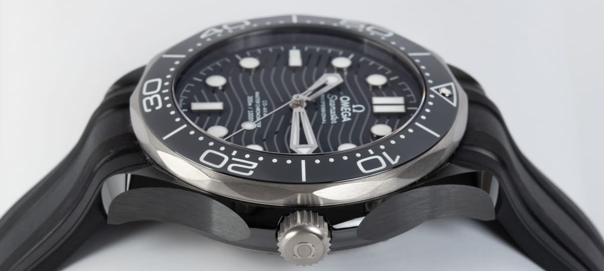 Crown Side Shot of Seamaster Diver 300M