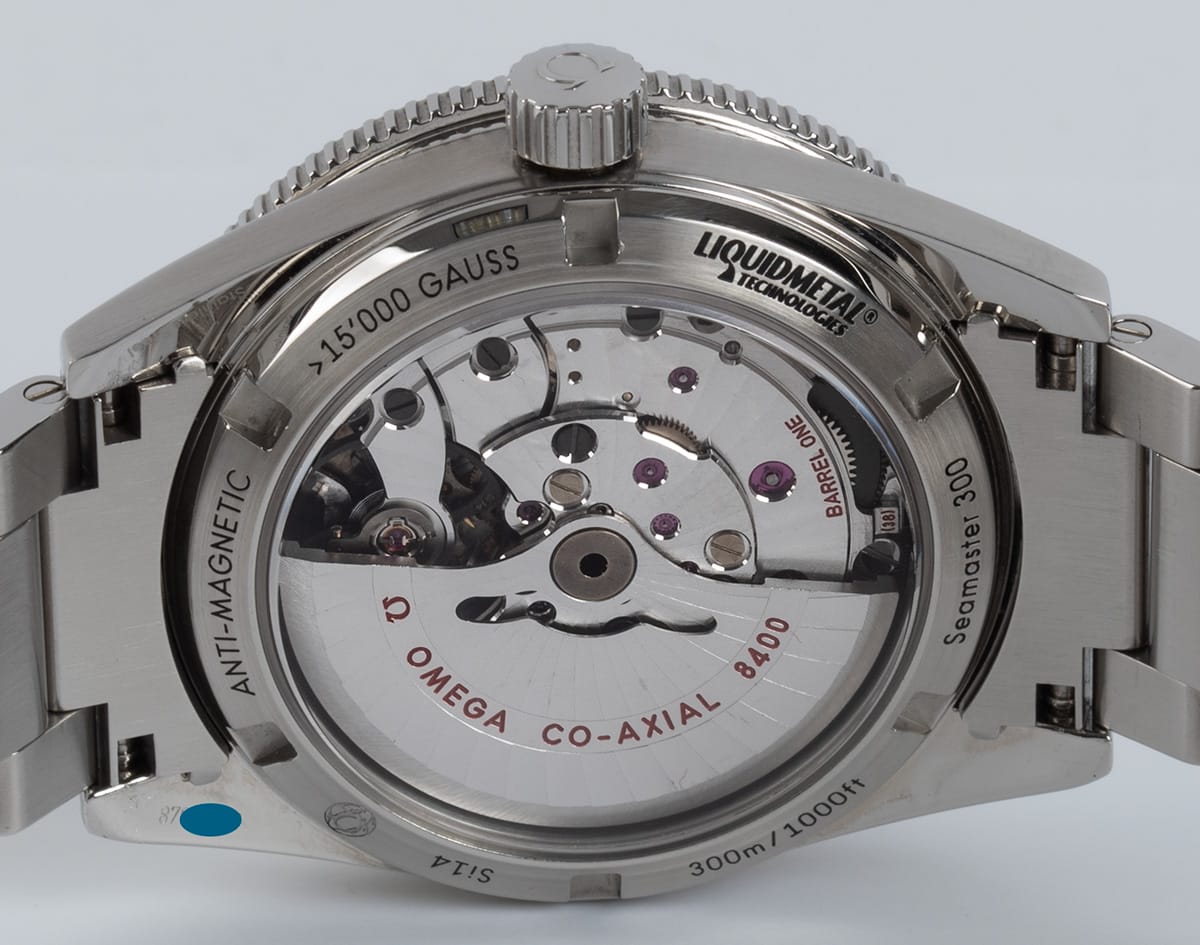 Caseback of Seamaster 300 Master Co-Axial