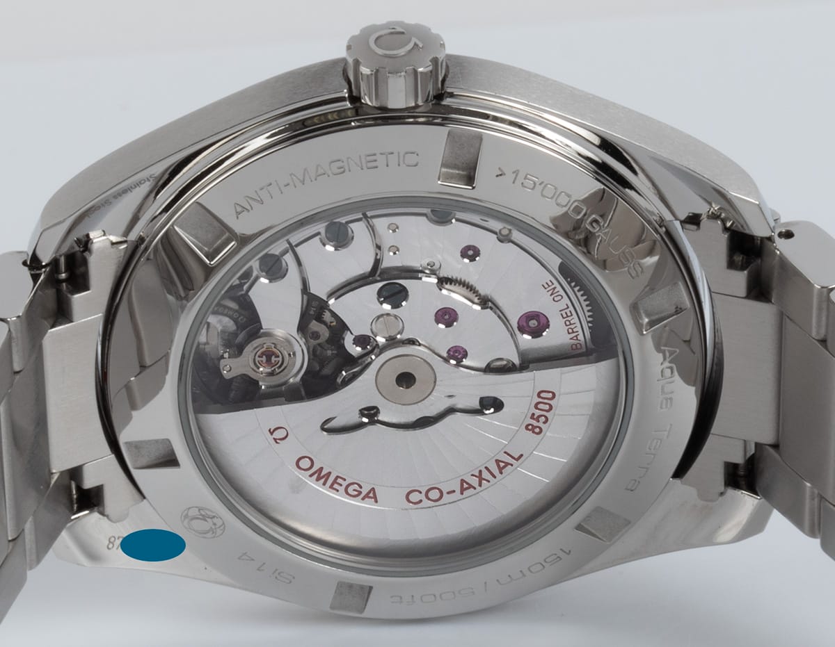 Caseback of Seamaster Aqua Terra Master 41.5 MM