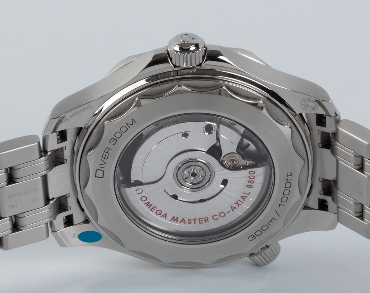 Caseback of Seamaster Diver 300M Master Chronometer