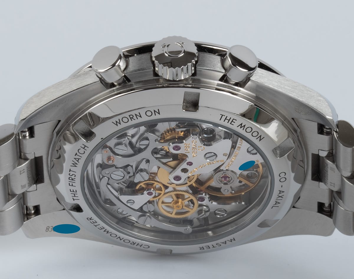 Caseback of Speedmaster Moonwatch Professional Co-Axial Master Chronometer