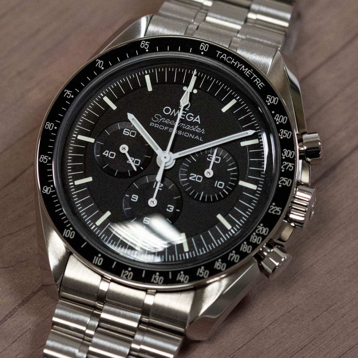Stylied photo of  of Speedmaster Moonwatch Professional Co-Axial Master Chronometer