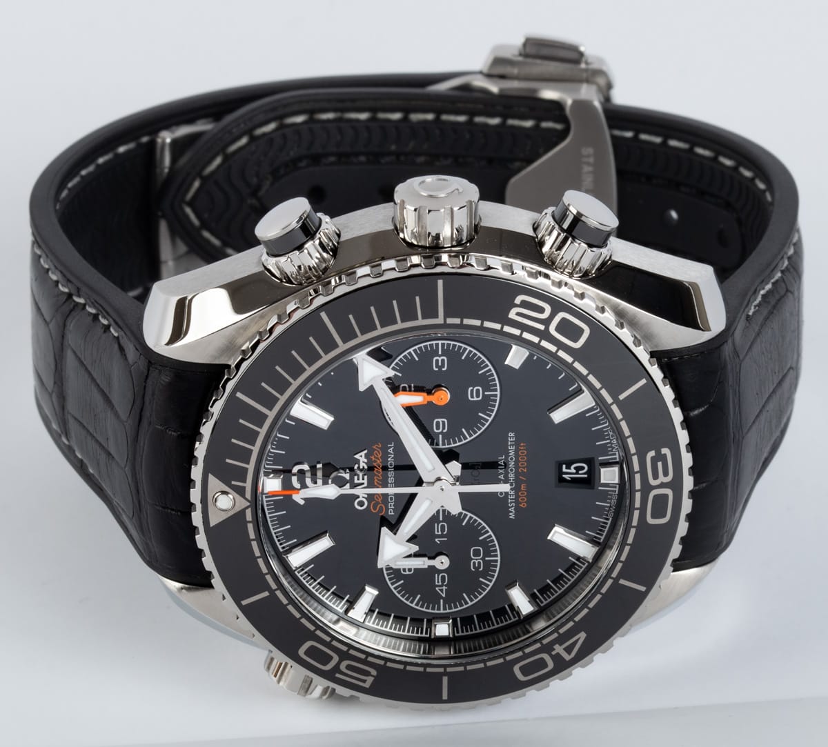 Front View of Seamaster Planet Ocean Master Chronograph