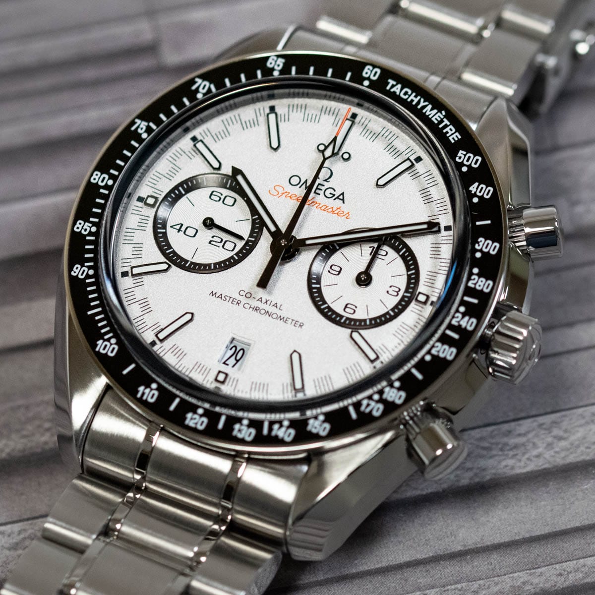 Stylied photo of  of Speedmaster Racing Chronograph