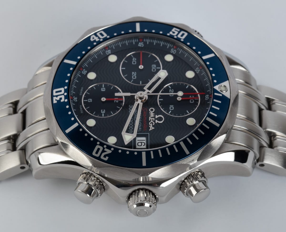 Crown Side Shot of Seamaster Professional Chronograph