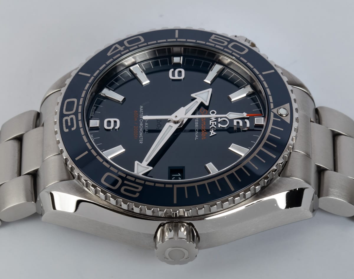 Crown Side Shot of Seamaster Planet Ocean Master 43.5MM