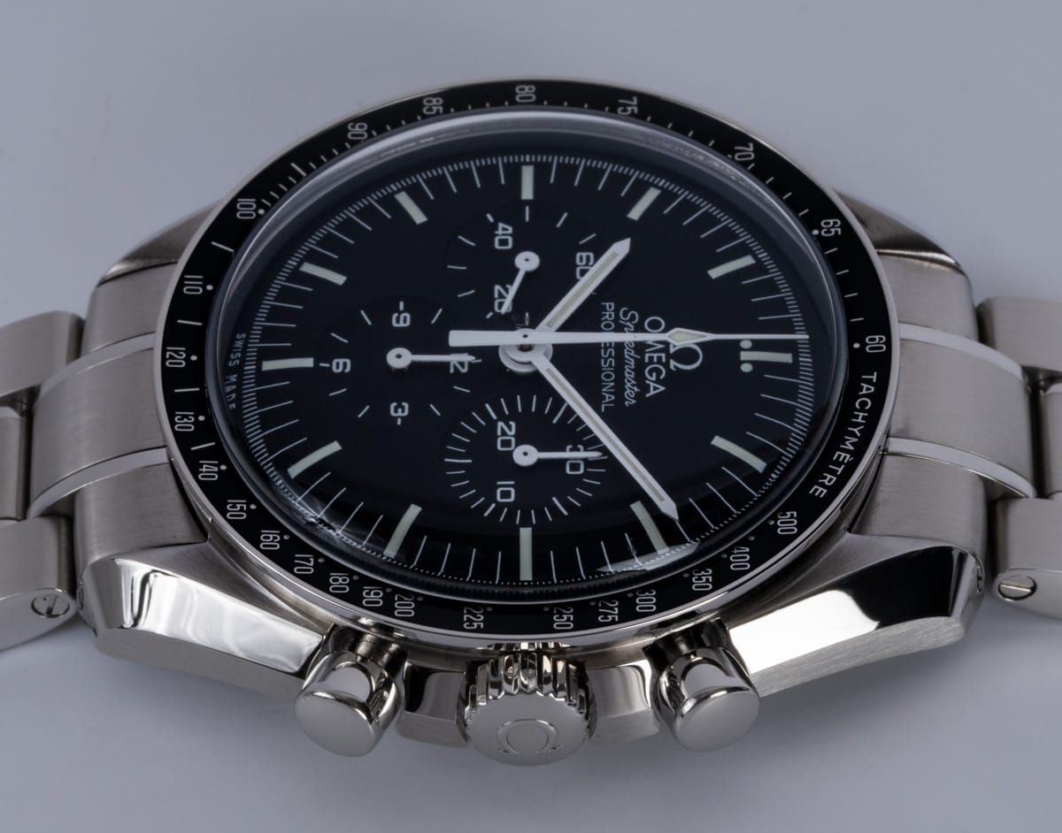 Crown Side Shot of Speedmaster Legendary Moonwatch