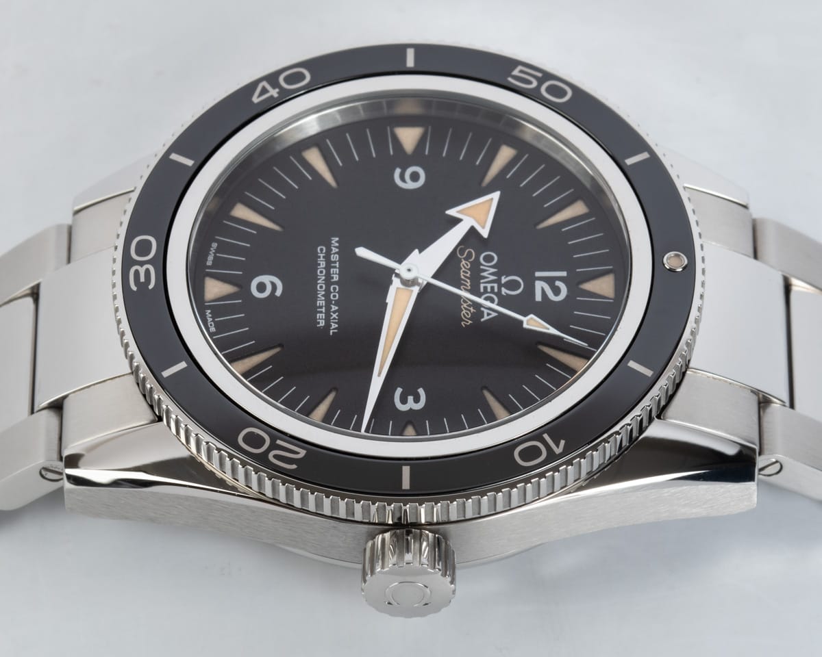 Crown Side Shot of Seamaster 300 Master Co-Axial