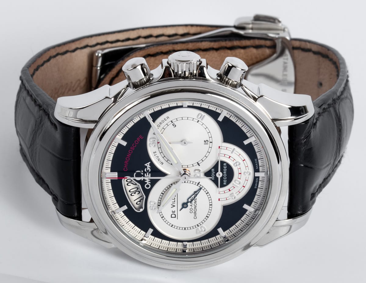 Front View of DeVille Co-Axial Chronoscope Chronograph