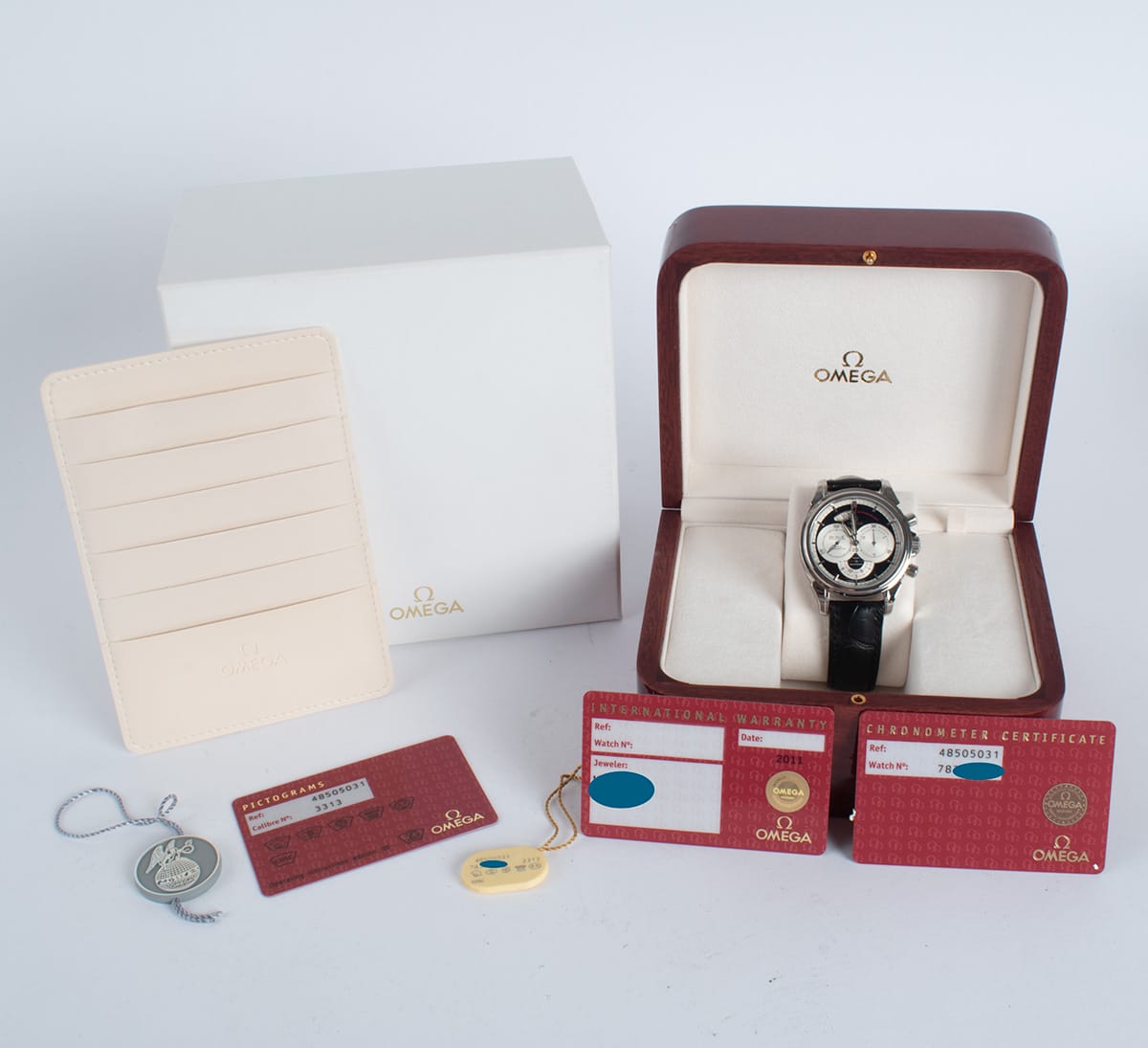 Box / Paper shot of DeVille Co-Axial Chronoscope Chronograph