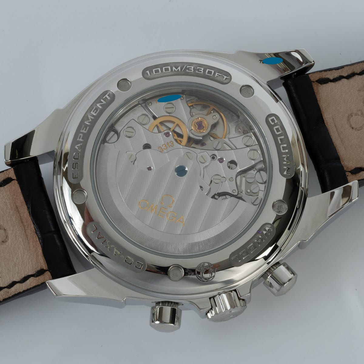 Caseback of DeVille Co-Axial Chronoscope Chronograph