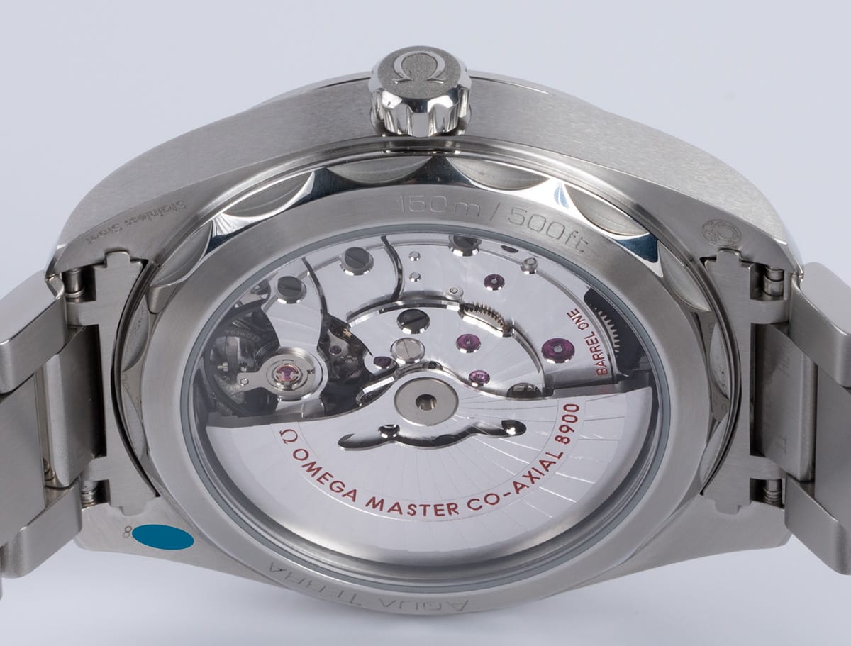 Caseback of Seamaster Aqua Terra Master 41MM Green