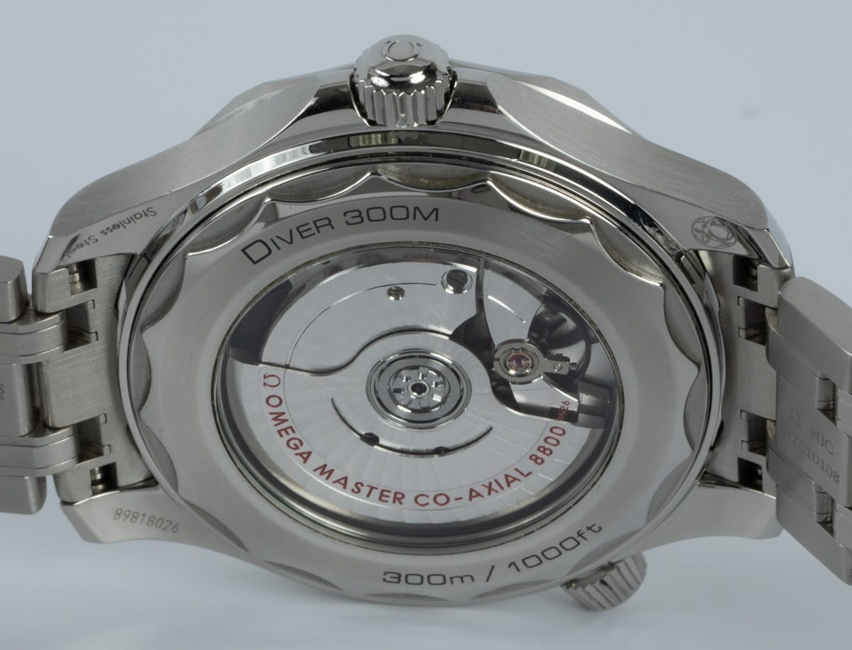 Caseback of Seamaster Diver 300M