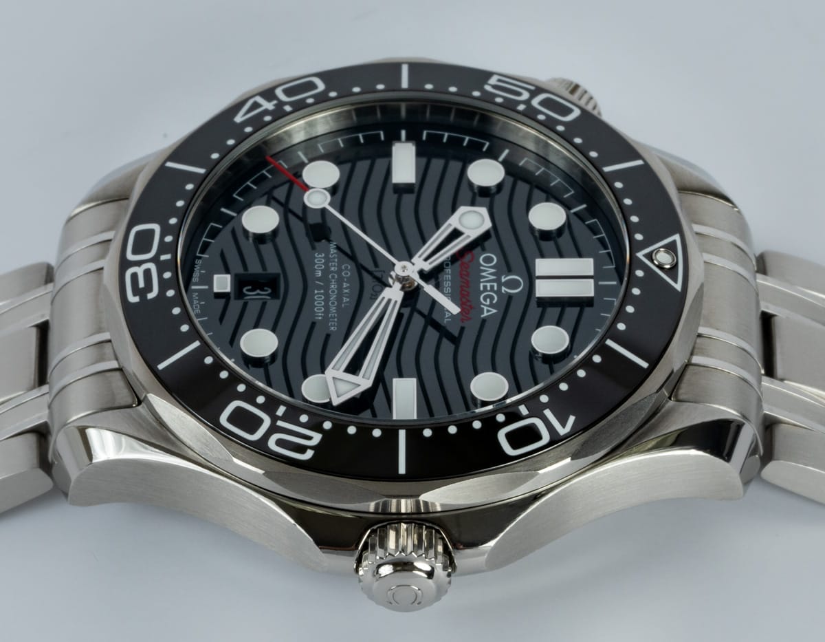 Crown Side Shot of Seamaster Diver 300M