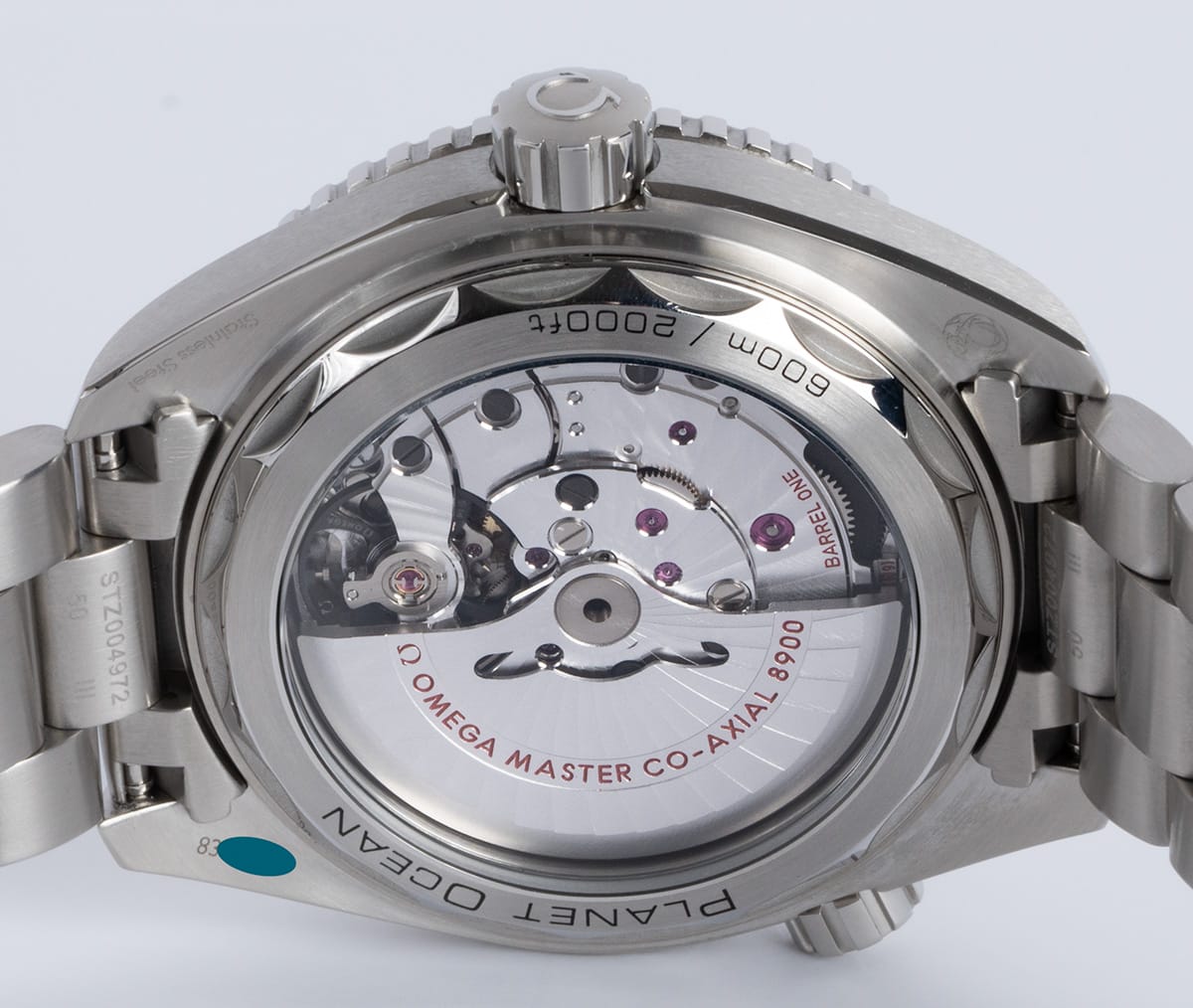 Caseback of Planet Ocean 600M