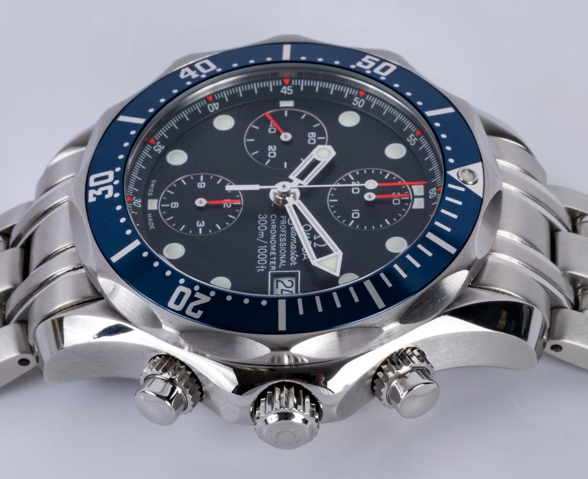 Crown Side Shot of Seamaster Professional Chronograph