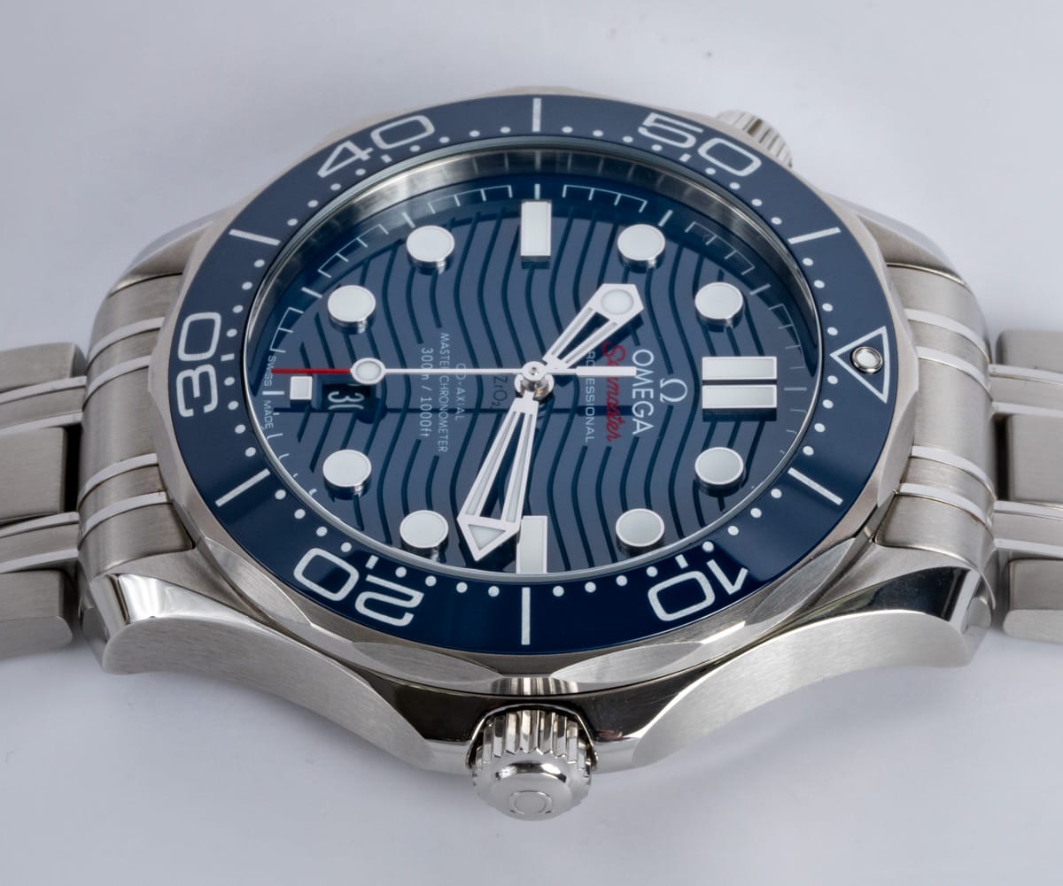 Crown Side Shot of Seamaster Diver 300M