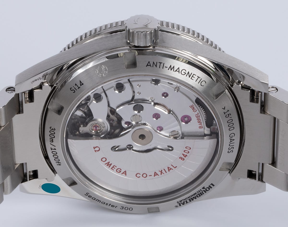 Caseback of Seamaster 300 Master Co-Axial