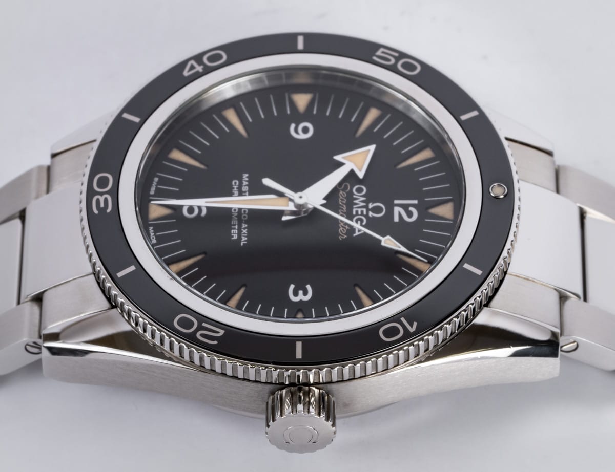 Crown Side Shot of Seamaster 300 Master Co-Axial