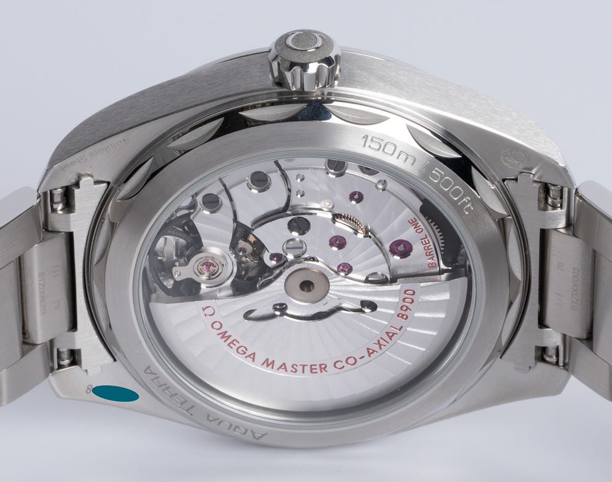 Caseback of Seamaster Aqua Terra 150M