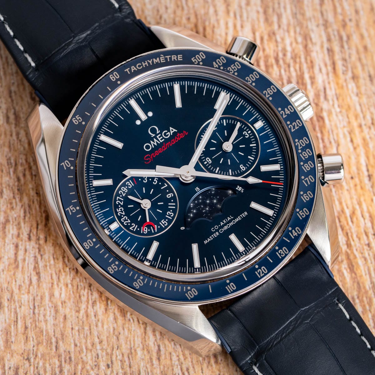 Stylied photo of  of Speedmaster Moonwatch Moonphase Chronograph