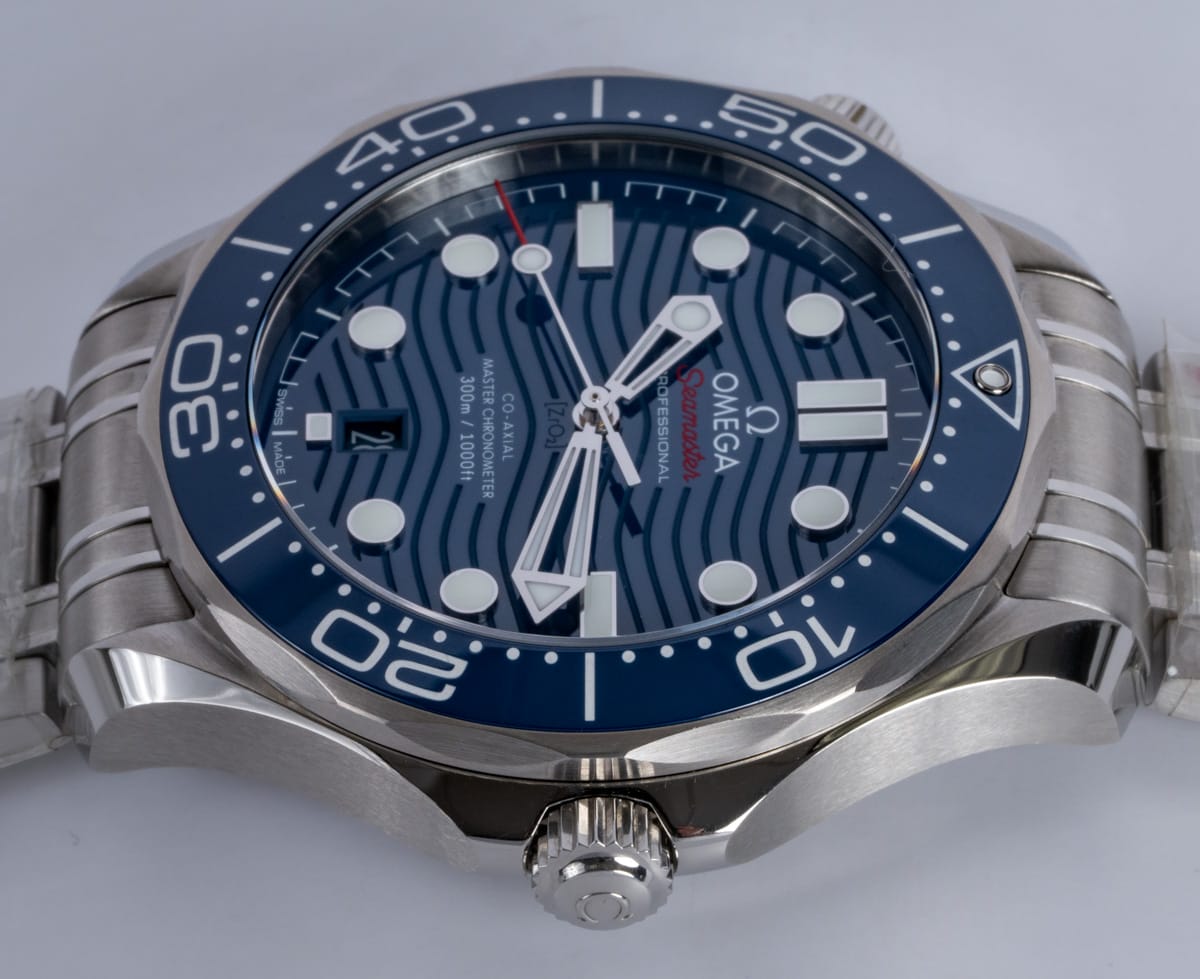 Crown Side Shot of Seamaster Diver 300M