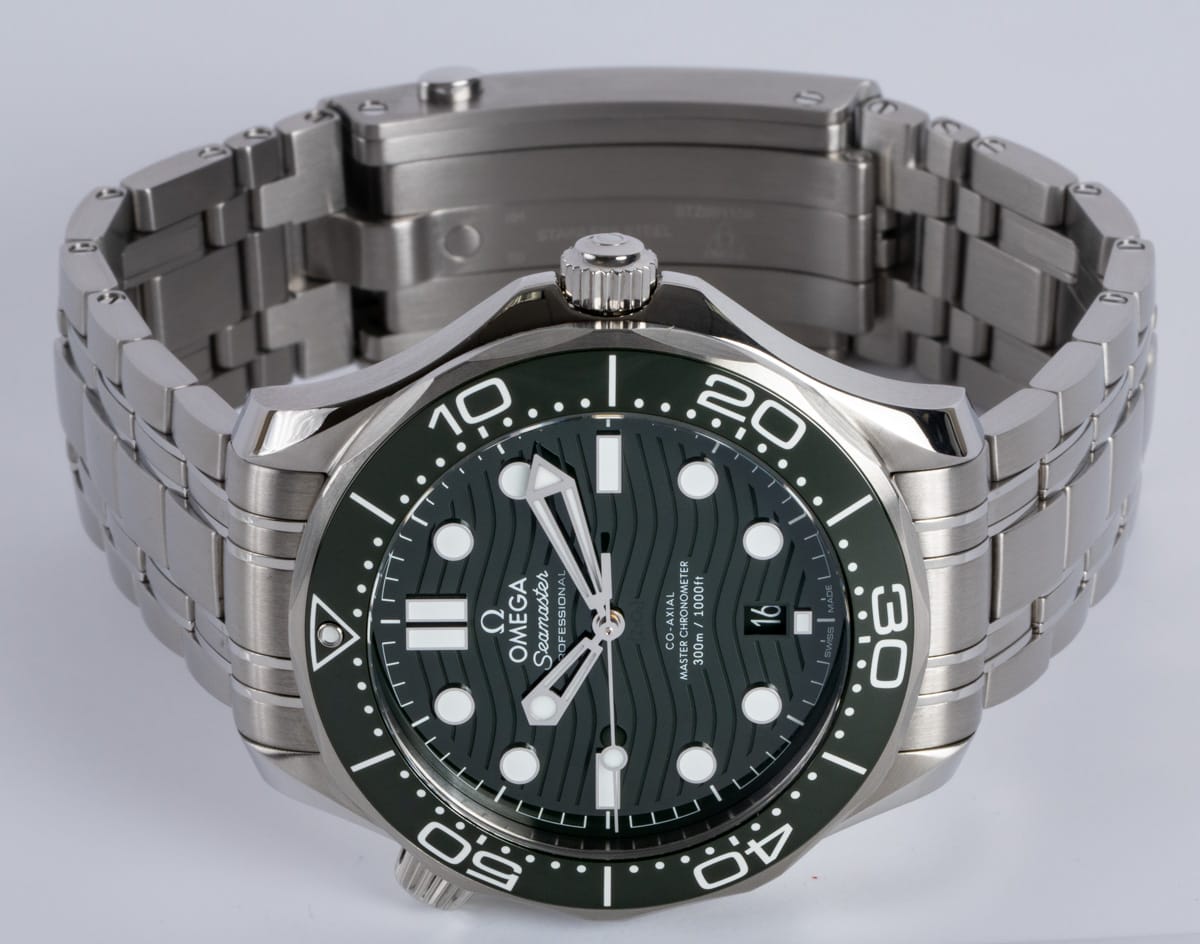 Front View of Seamaster 'Green' Diver 300M