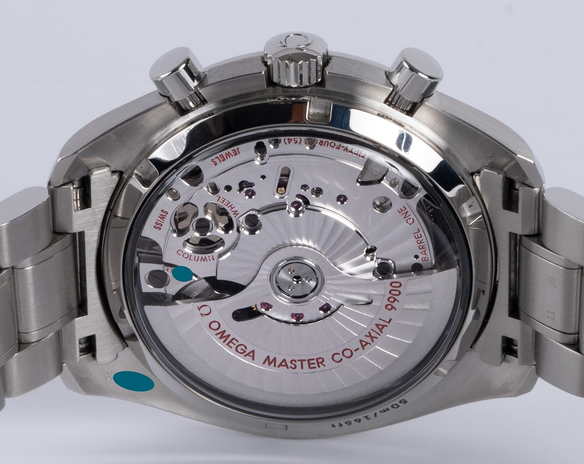 Caseback of Speedmaster Racing Chronograph