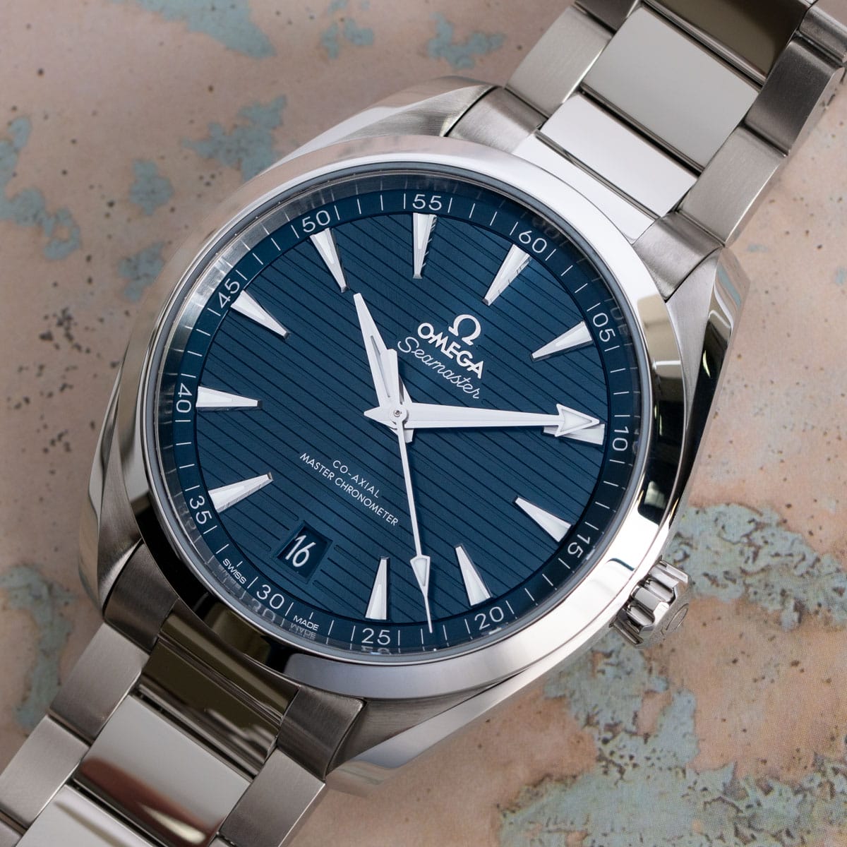 Stylied photo of  of Seamaster Aqua Terra 150M