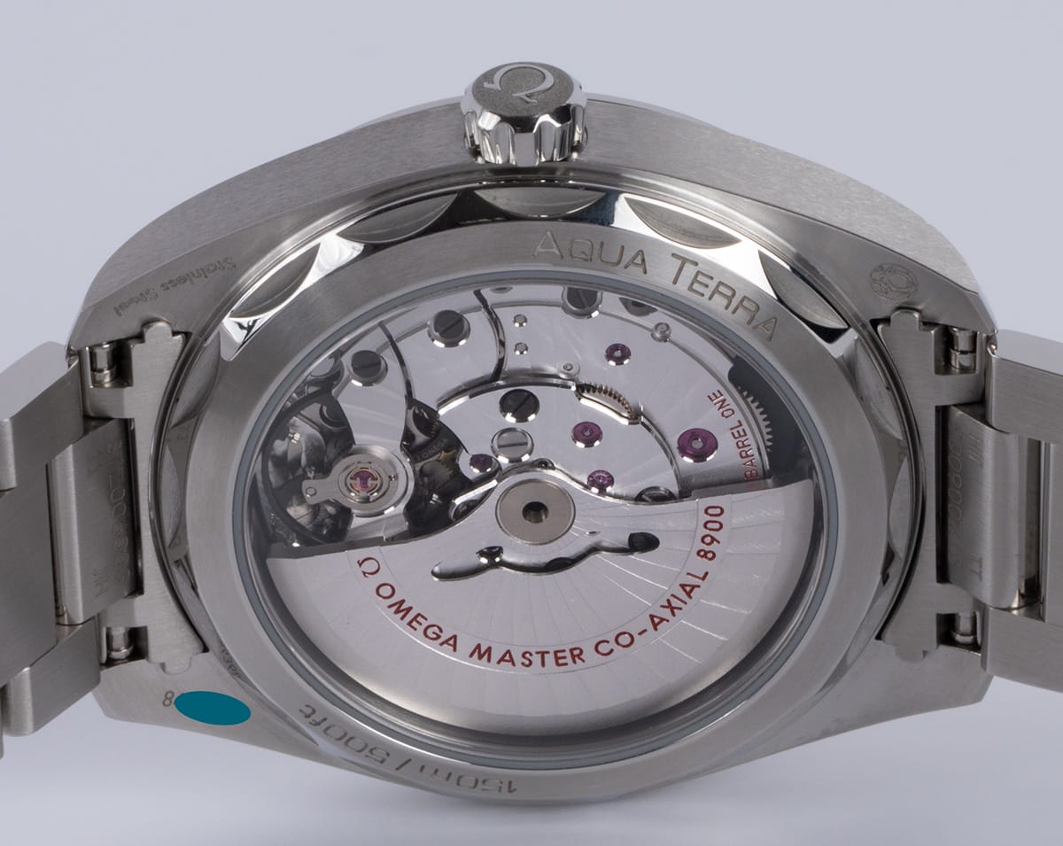 Caseback of Seamaster Aqua Terra 150M