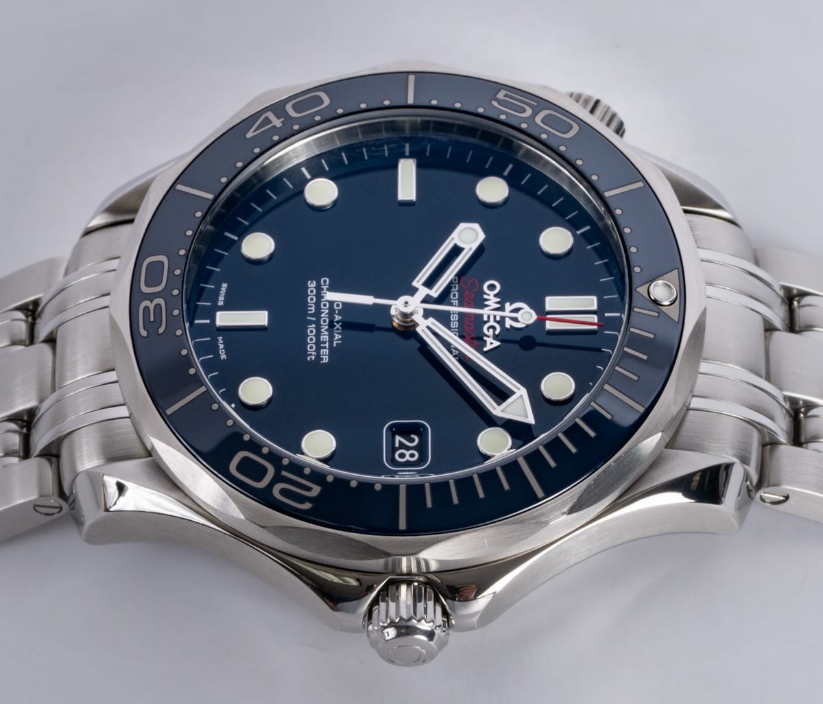 Crown Side Shot of Seamaster Diver 300M