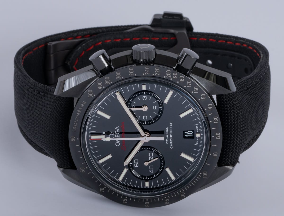 Front View of Speedmaster Moonwatch  Chronograph 'Dark Side of the Moon'