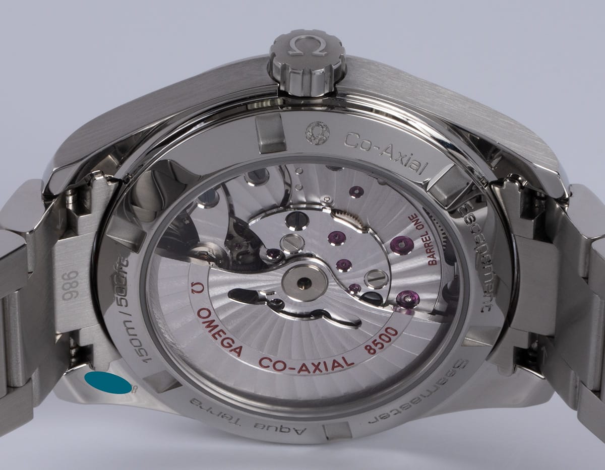 Caseback of Seamaster Aqua Terra 150M 38.5 MM