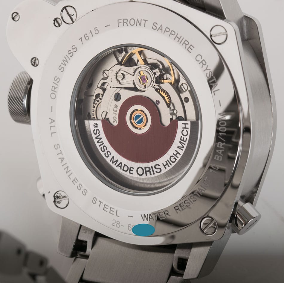 Caseback of BC4 Flight Timer