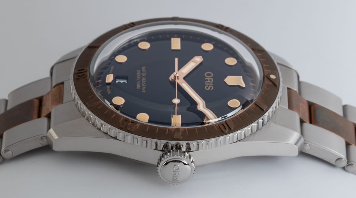 Crown Side Shot of Divers Sixty-Five 'Bico'
