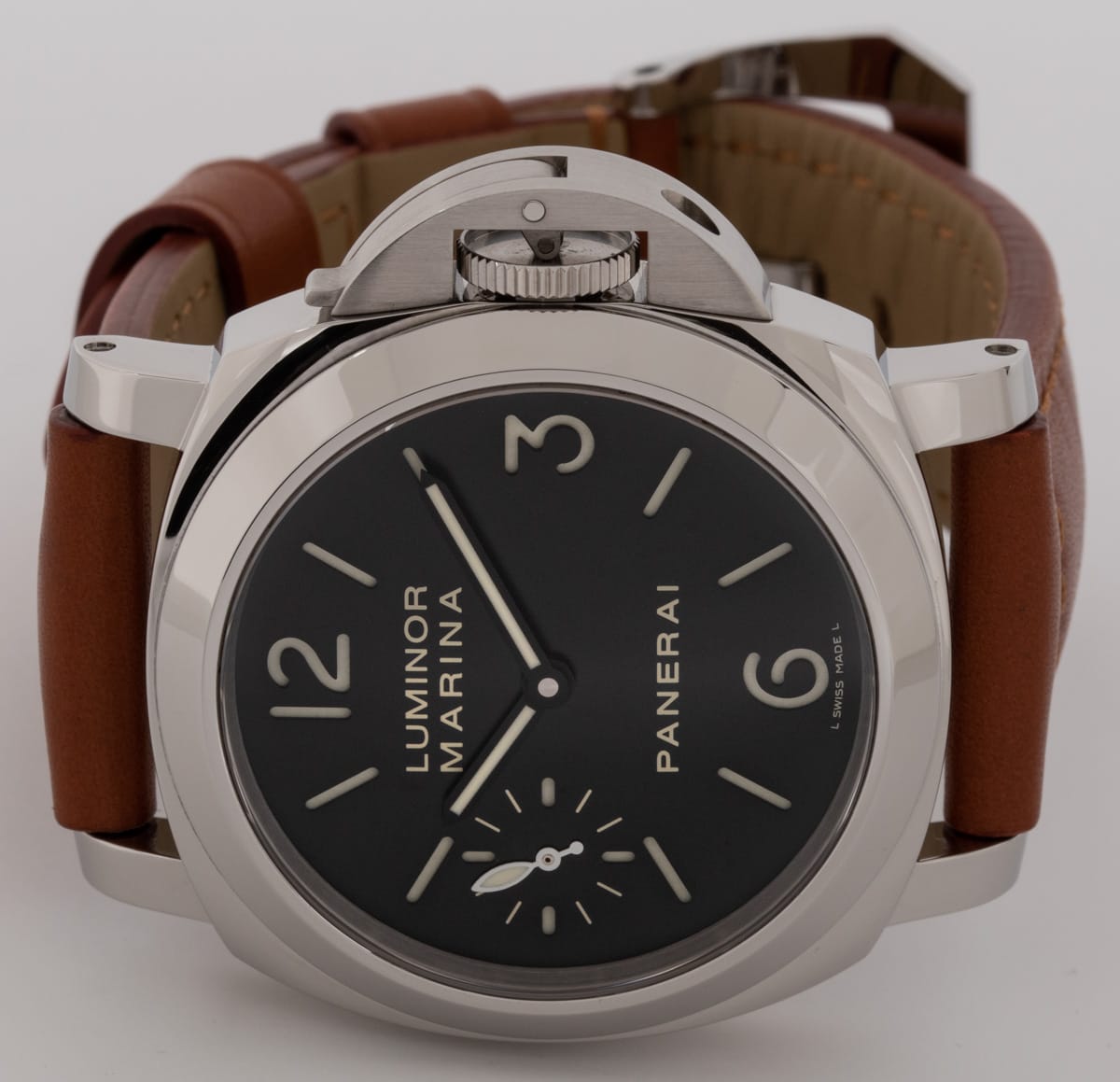Front View of Luminor Marina 'Sandwich Dial'