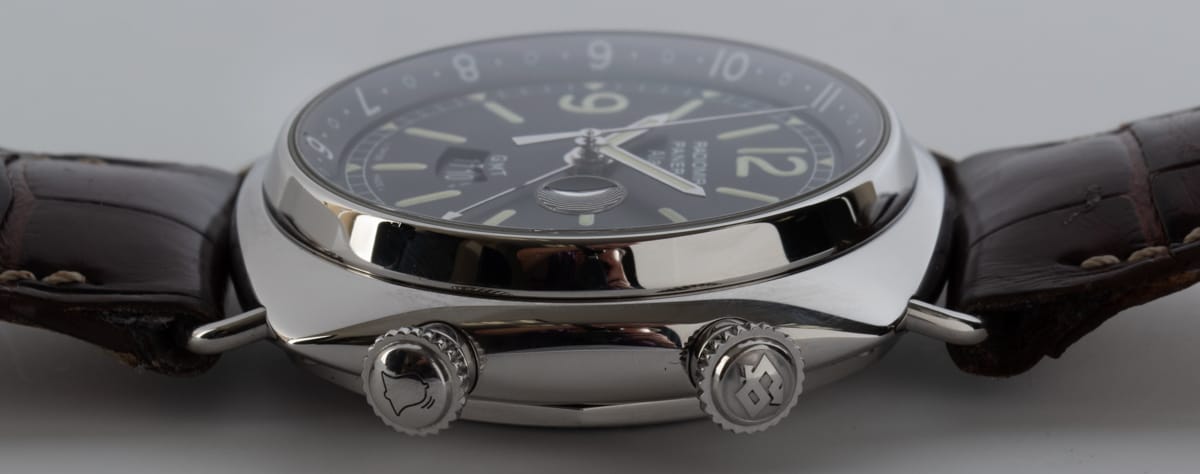 Crown Side Shot of Radiomir GMT Alarm