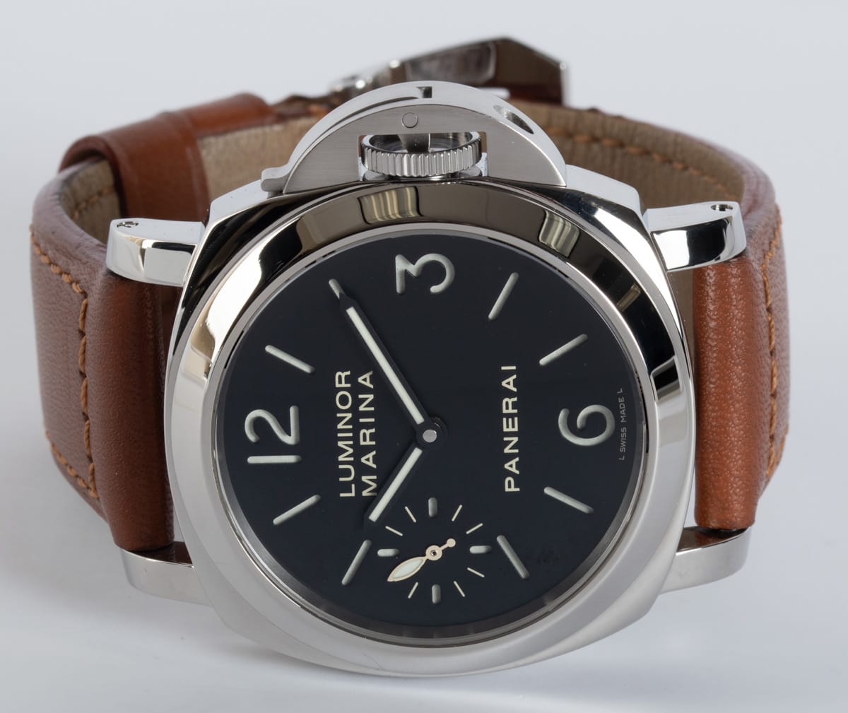 Front View of Luminor Marina 'Sandwich Dial'