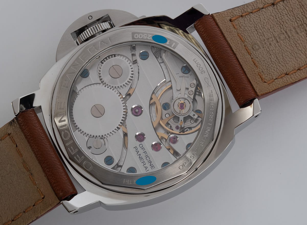 Caseback of Luminor Marina 'Sandwich Dial'